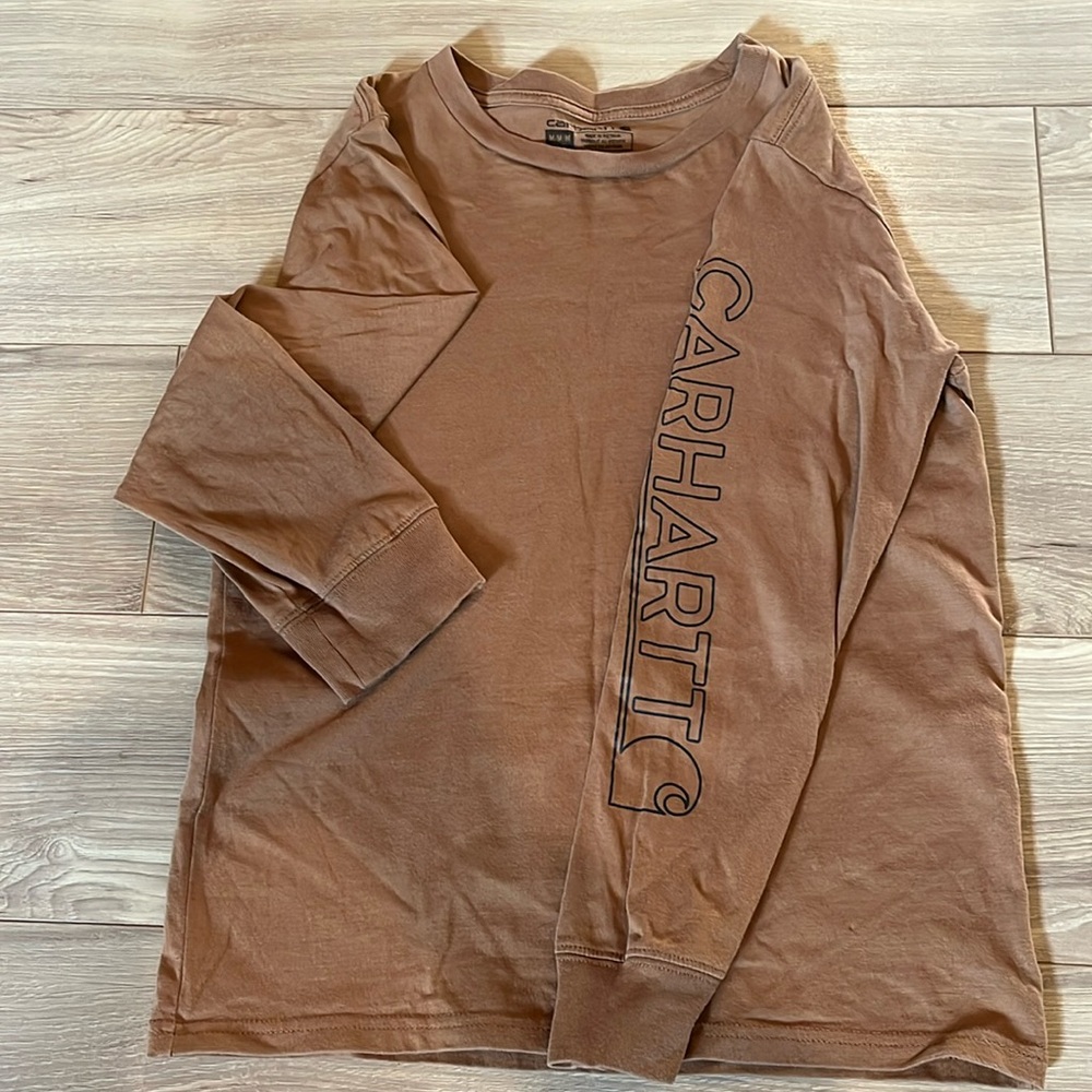 Boys Carhartt med long sleeve.